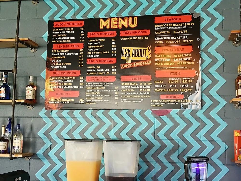 Big D's Famous BBQ & More Menu image 3